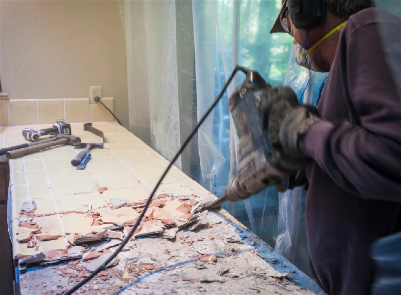 kitchen renovation in progress opt